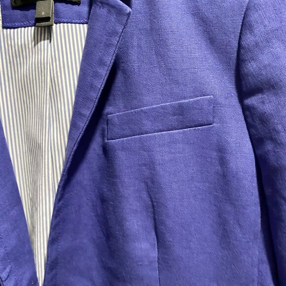NWOT J. Crew Regent Linen One Button Preppy Office Siren Quiet Luxury Blazer 8 - Picture 7 of 11